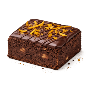 Brownie al cioccolato e arancia